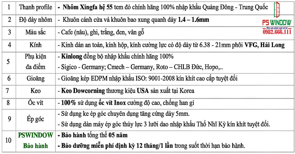 Cách nhận biết nhôm xingfa nhập khẩu chính hãng