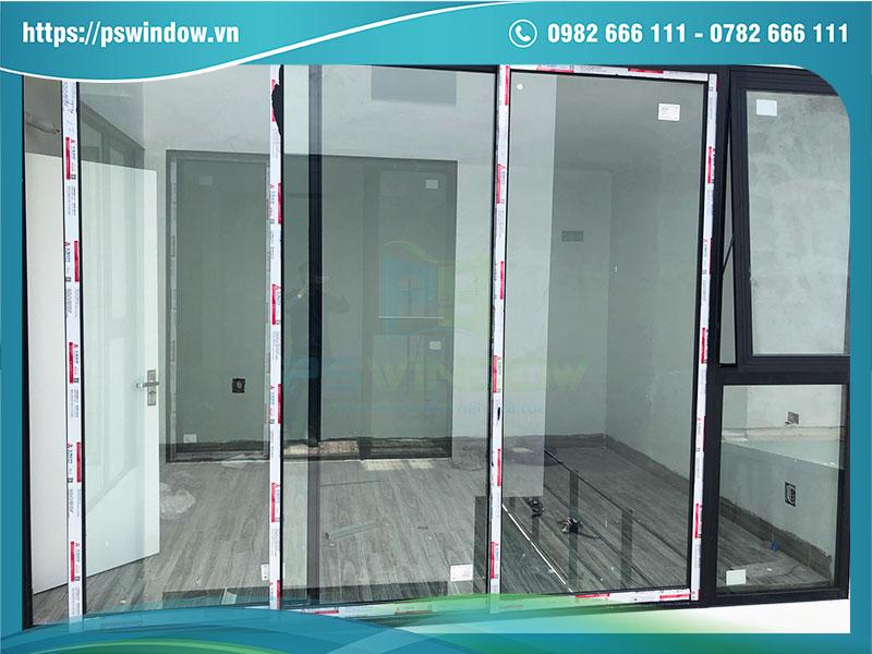 Cửa lùa 3 ray nhôm Xingfa