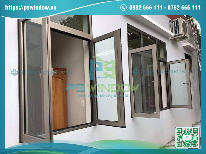 Cửa sổ mở quay nhôm Maxpro