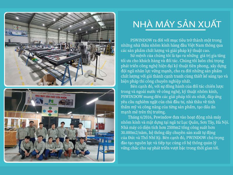Nhà máy sản xuất nhôm kính Pswindow