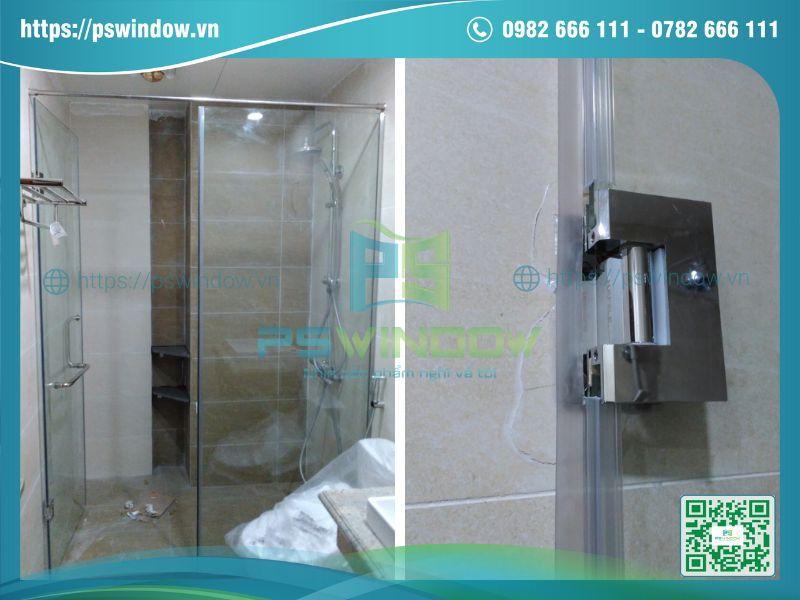 Vách kính nhà tắm phụ kiện Hafele