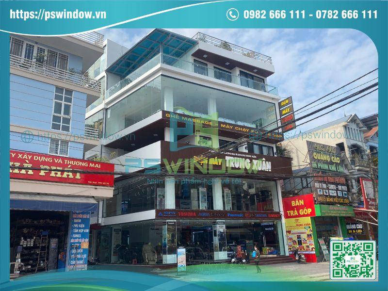 Hình ảnh Pswindow lắp đặt cửa nhôm kính Rolan, kính temper tại Thái Nguyên