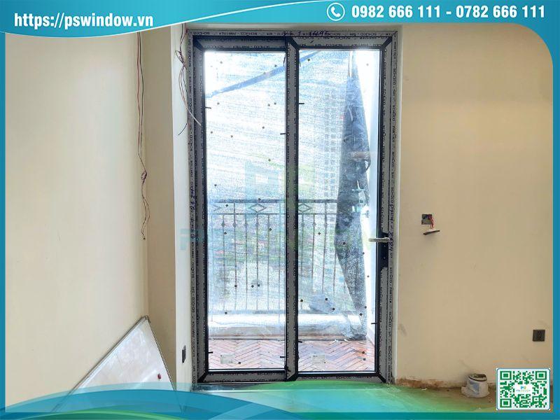 Bộ cửa nhôm Schuco 2 cánh lùa ra ban công