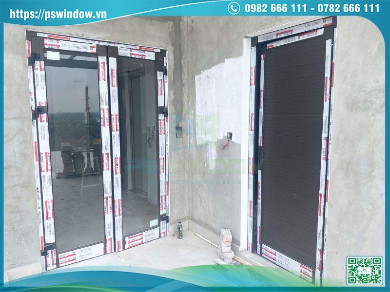 Các bộ cửa đi nhôm Xingfa trong công trình