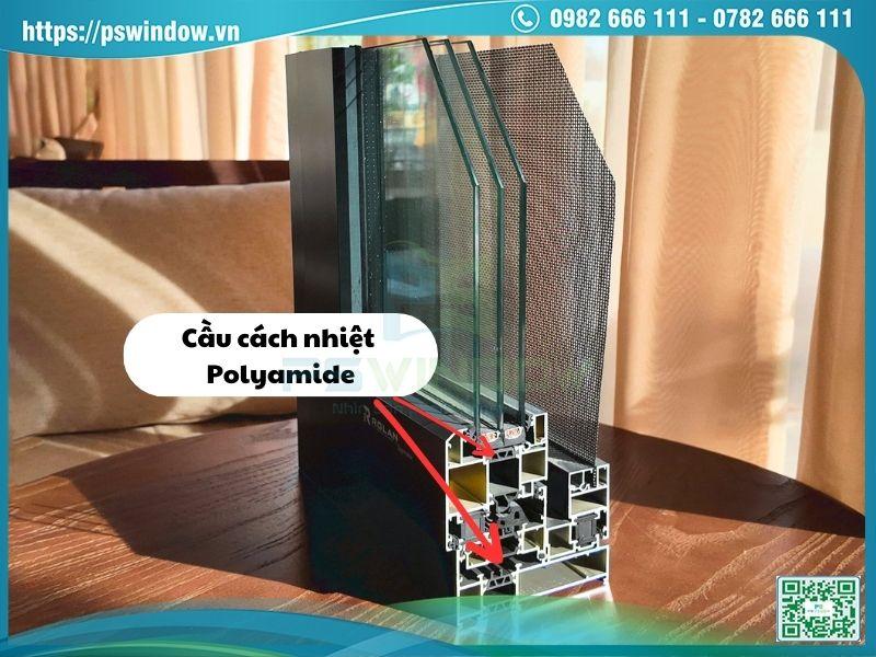 Cấu tạo cơ bản của cửa nhôm cầu cách nhiệt