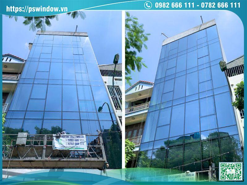 Công trình mặt dựng Xingfa kính Low-e tại Dương Nội