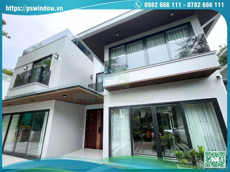 Công trình villa cao cấp tại Ecopark lắp đặt cửa nhôm Soco Pswindow