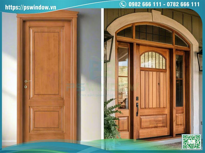 Cửa gỗ mang vẻ đẹp truyền thống sang trọng, ấm cúng