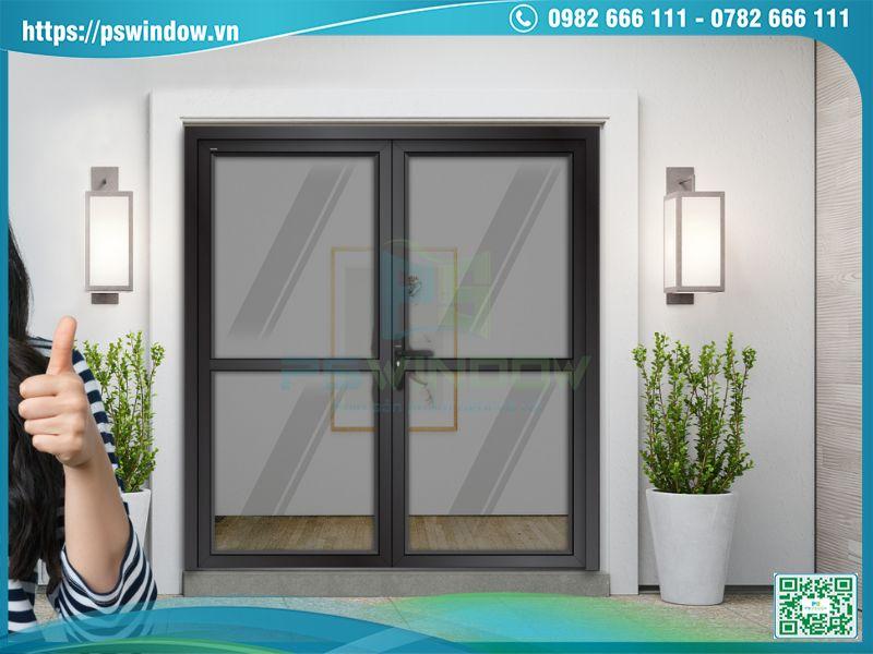 Cửa Holcom trang bị phụ kiện đồng bộ cao cấp an toàn, bền đẹp