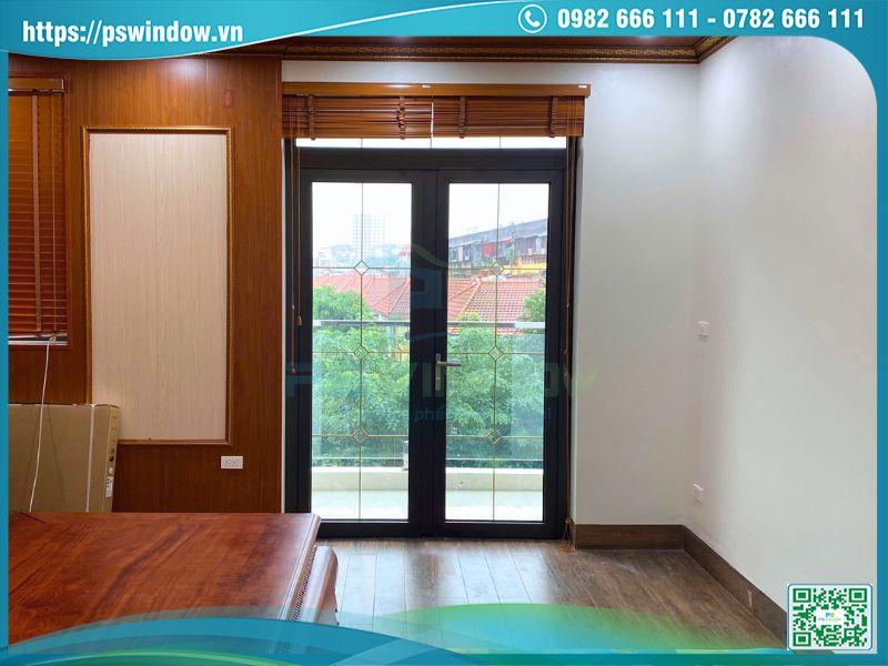 Cửa Maxpro kính hộp nan đồng cách âm cách nhiệt