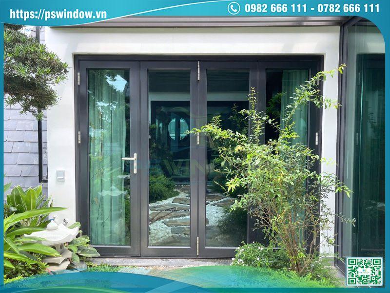 Cửa nhôm cao cấp kính hộp Low-e cách nhiệt bền bỉ vượt trội