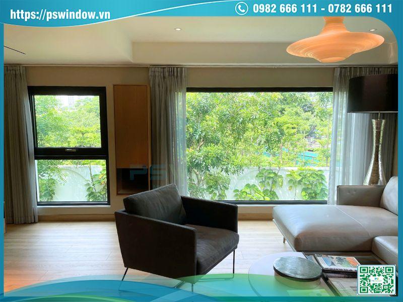 Cửa nhôm cầu kính hộp cách âm chống ồn