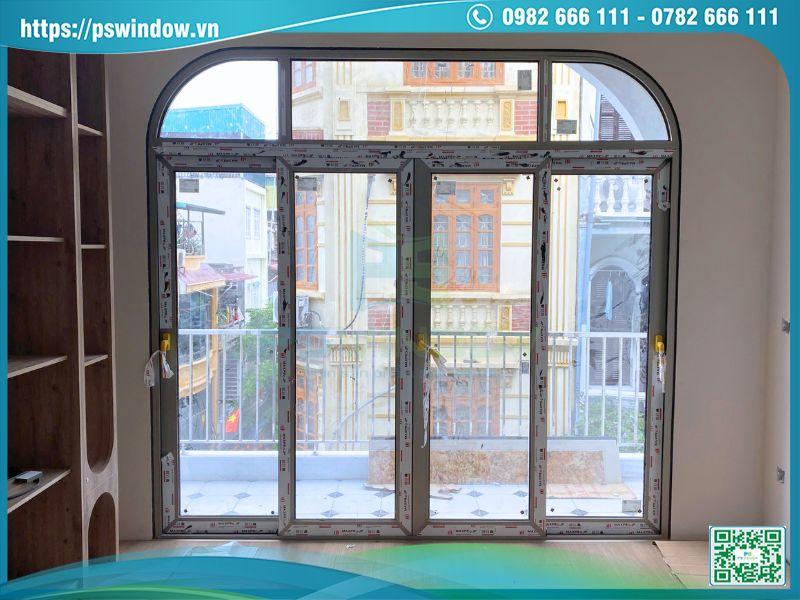 Cửa nhôm cầu Maxpro kính hộp cách âm cách nhiệt