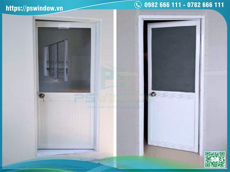 Cửa nhôm giá rẻ cách âm cách nhiệt kém, thẩm mỹ không cao