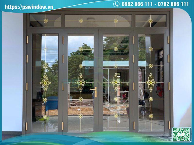 Cửa nhôm kính sang trọng, thẩm mỹ, hiện đại