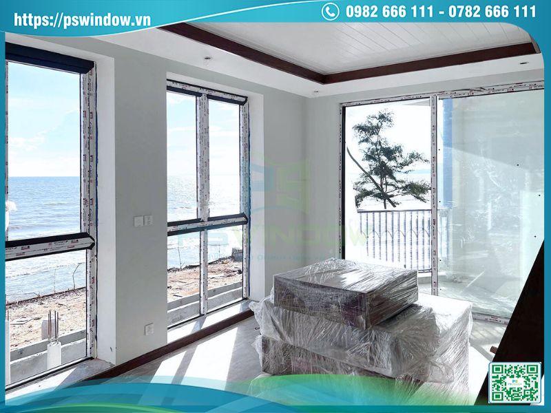 Cửa nhôm Maxpro mạ điện phân bền bỉ vượt trội cho công trình ven biển