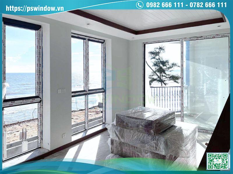 Cửa nhôm Maxpro mạ điện phân chống ăn mòn cho công trình ven biển