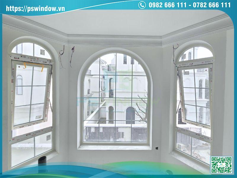 Cửa nhôm Maxpro uốn vòm sang trọng, tinh tế