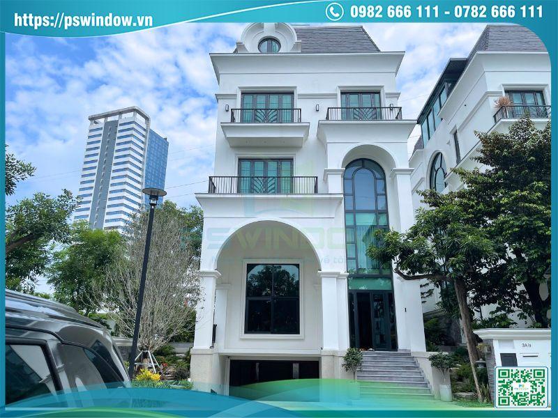 Cửa nhôm Rolan lắp đặt cho công trình biệt thự liền kề cao cấp