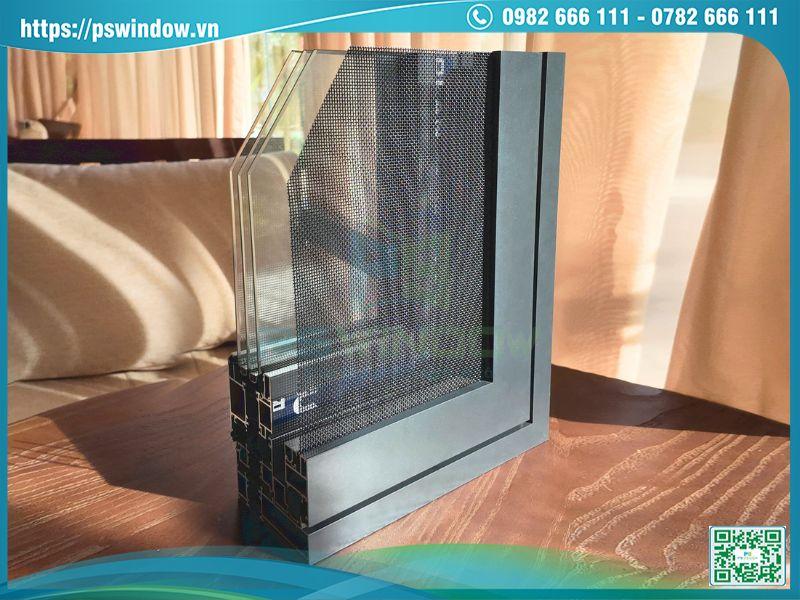Cửa nhôm Rolan tích hợp lưới chống muỗi