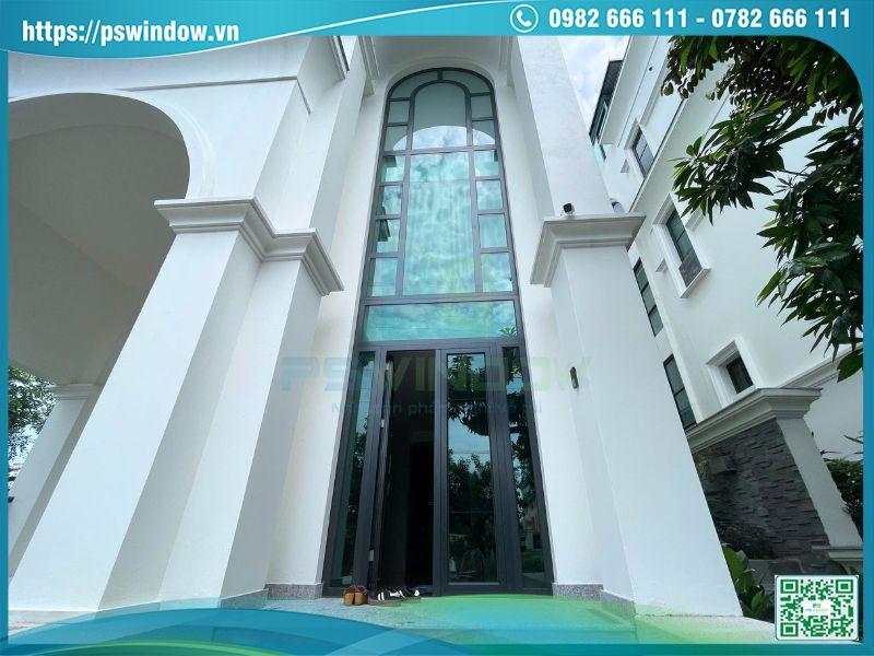 Cửa nhôm Soco mở quay kính hộp Low-e cap cấp tiết kiệm năng lượng