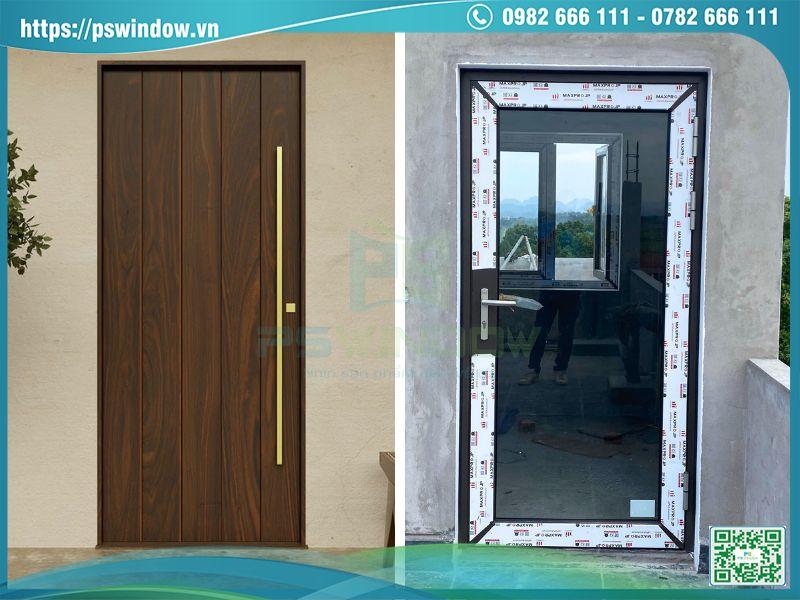 Cửa nhôm vs cửa gỗ tự nhiên