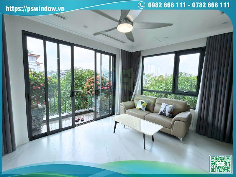 Cửa nhôm Xingfa kính hộp