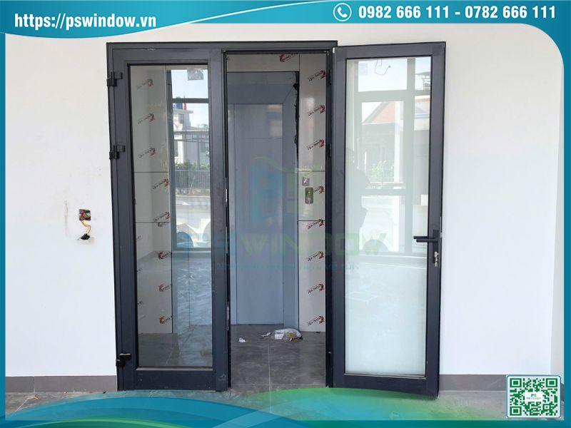 Cửa nhôm Xingfa xám đá hiện đại, tinh tế