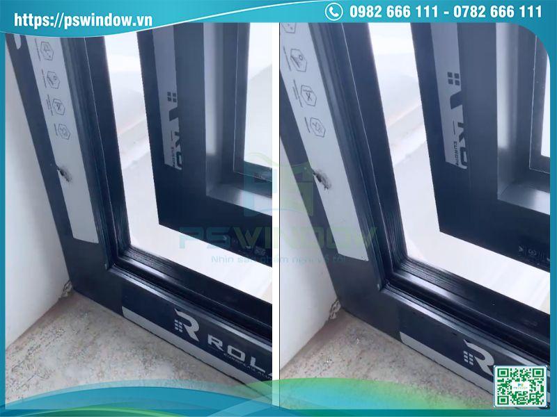 Cửa Rolan trang bị gioăng EPDM kín khít chống thấm, cách âm cách nhiệt