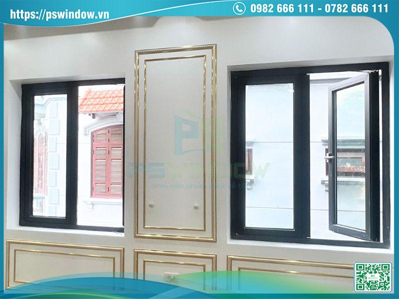 Cửa sổ mở quay nhôm cầu PMI