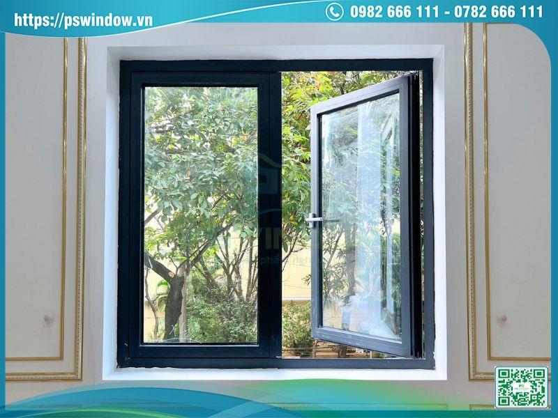 Cửa sổ nhôm Xingfa cầu mở quay 2 cánh