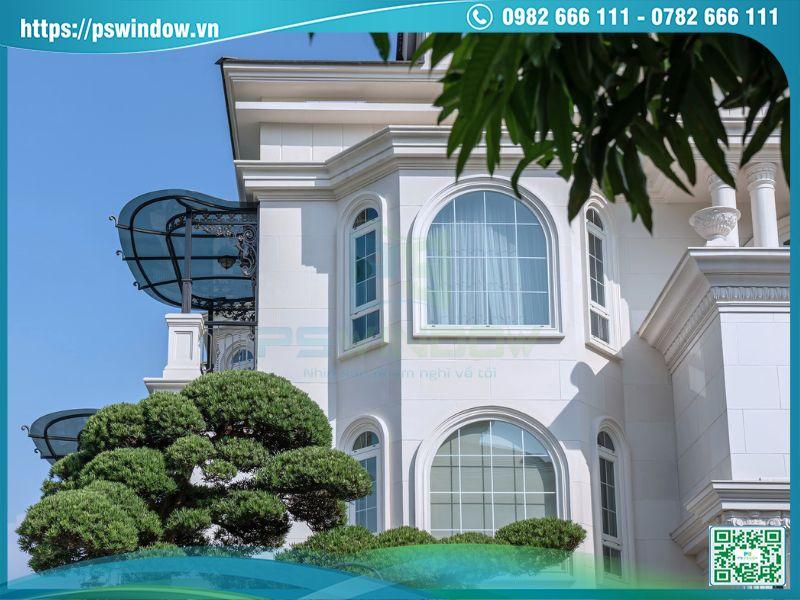 Cửa uốn vòm nhôm Maxpro mang vẻ đẹp thẩm mỹ sang trọng