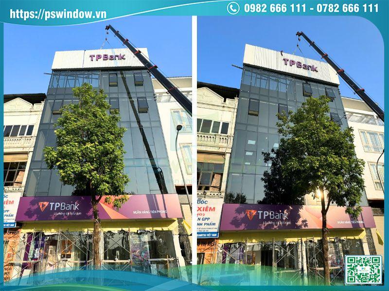 Mặt dựng nhôm Xingfa Pswindow thi công tại Hà Nội