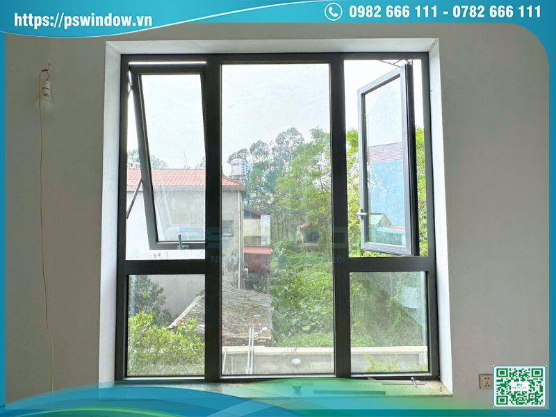 Thiết kế cửa sổ kết hợp vách kính nhôm Xingfa độc đáo