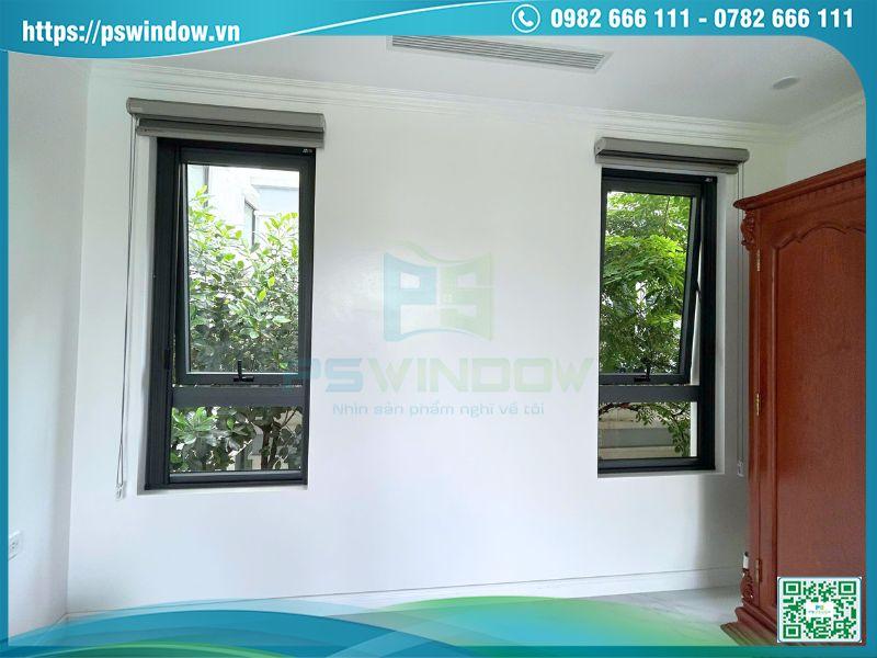 Mẫu cửa sổ nhôm Xingfa mở hất 1 cánh fix dưới