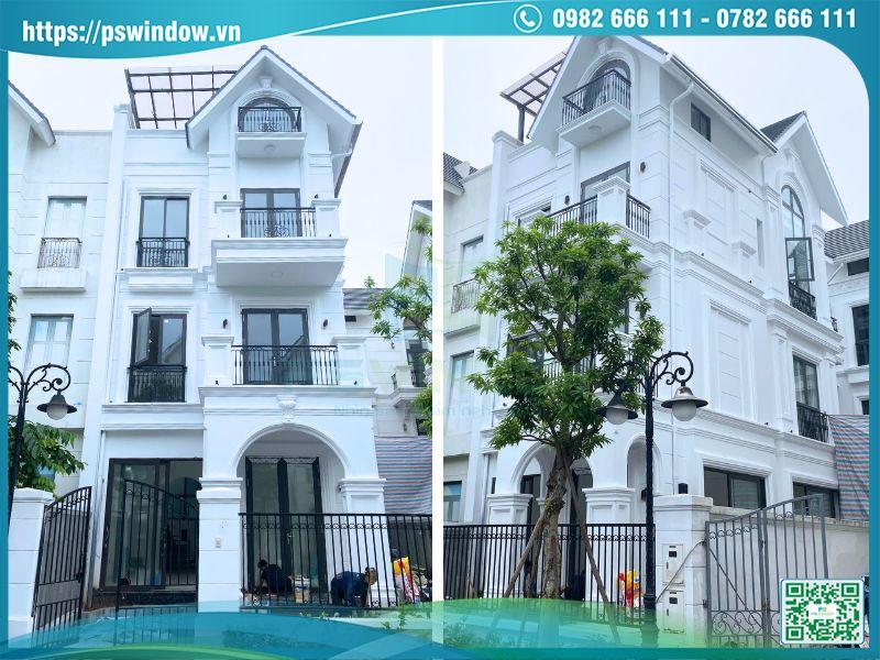 Pswindow lắp đặt cửa nhôm Xingfa cho biệt thự Vinhomes Ocean Park