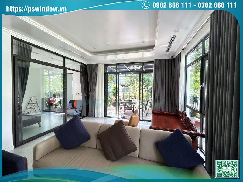 Pswindow thi công cửa nhôm Xingfa xám đá chính hãng giá tốt