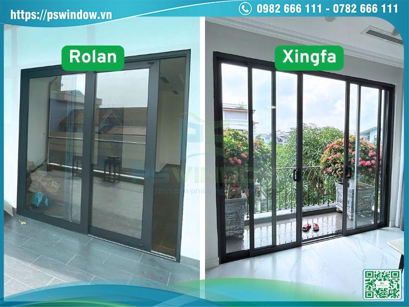 Hình ảnh So Sánh Cửa Nhôm Rolan và Xingfa: Nên Chọn Loại Nào Tốt Hơn?