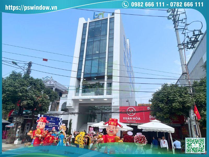 Vách kính mặt dựng nhôm Xingfa nhập khẩu kính hộp Low-e