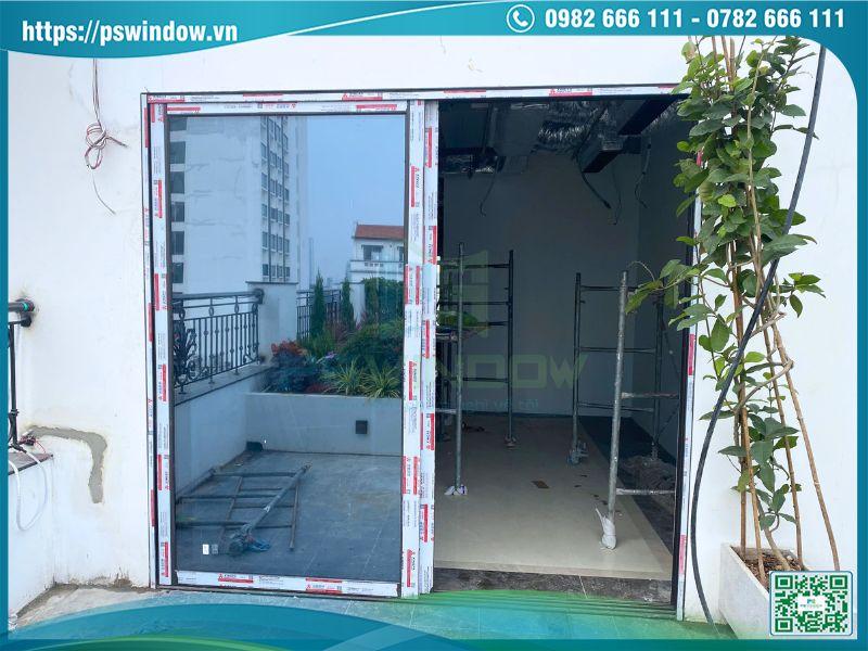 Bộ cửa lùa 2 cánh Xingfa kính hộp Low-e cách nhiệt