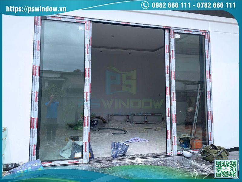 Bộ cửa nhôm 4 cánh kích thước thông dụng