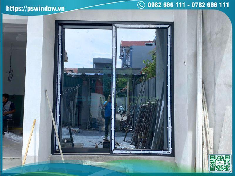 Bộ cửa nhôm Rolan 2 cánh lùa kính hộp Low-e