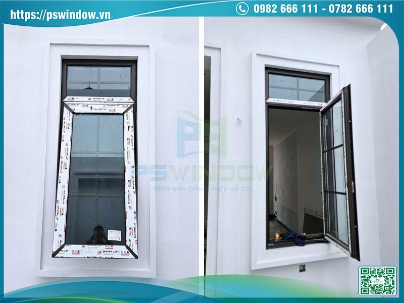 Các bộ cửa sổ mở quay, mở hất 1 cánh Maxpro