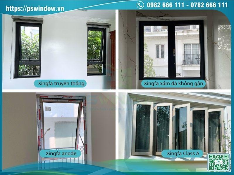 Các dòng cửa nhôm Xingfa