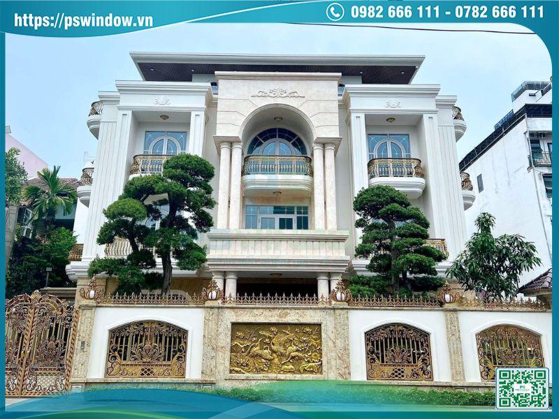 Công trình biệt thự cao cấp sử dụng cửa nhôm Xingfa Class A