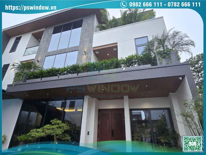 Công trình cửa nhôm Rolan kính hộp Low-e Pswindow