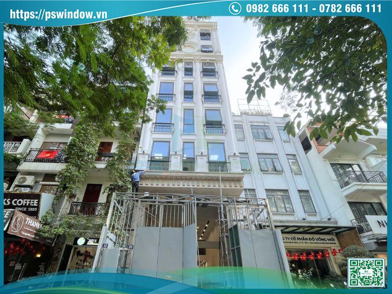 Công trình cửa Xingfa kính hộp Low-e cách âm cách nhiệt Pswindow thi công