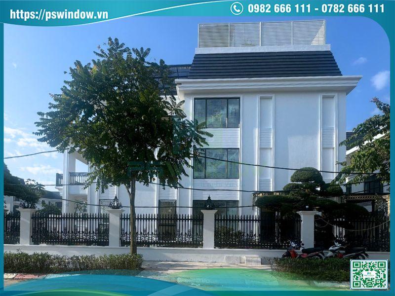 Công trình lắp đặt vách kính và cửa nhôm kính hoa đồng sang trọng