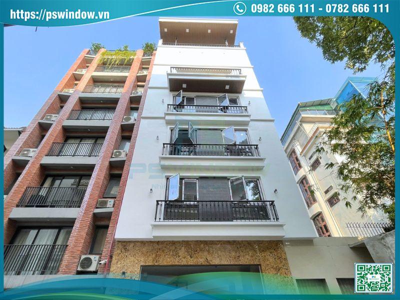 Công trình nhà ở lắp đặt cửa Xingfa thường