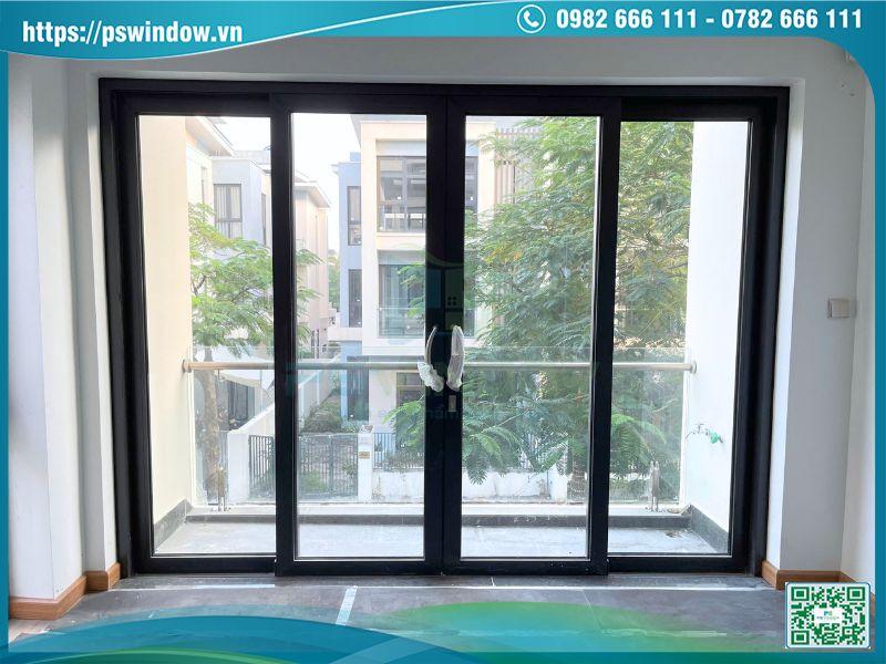 Cửa lùa 4 cánh Rolan phụ kiện Cmech cao cấp